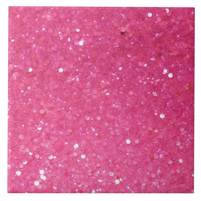 Azulejo Purpurina rosa brillante (Frente)