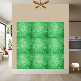 Azulejo Purpurina verde esmeralda Sparkle Tile cerámico