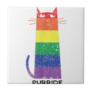 Azulejo Purride Shirt LGBT Funny Gay Primo Gato Diciendo G