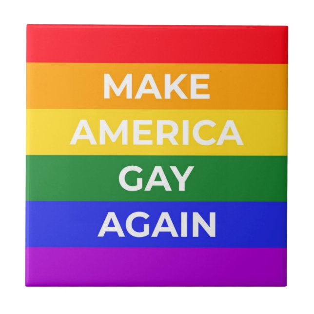 Azulejo Que Estados Unidos vuelva a ser gay (Frente)