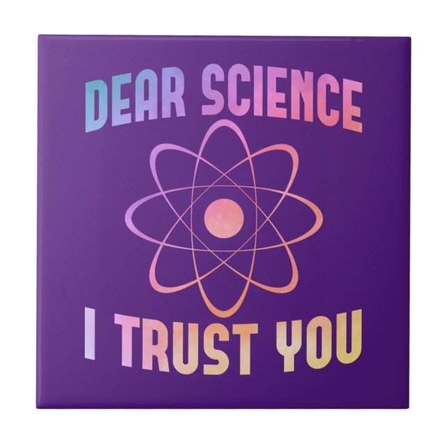 Azulejo Querida Ciencia Te Confío - Ciencia Divertida (Frente)