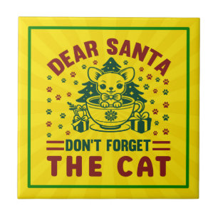 Azulejo Querido Santa no olviden el Cat-68175