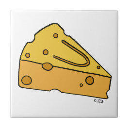 Azulejo Queso Cariñoso Sonriente