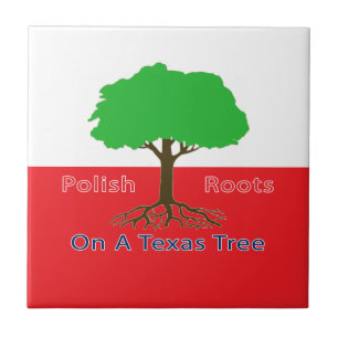 Azulejo Raíces Polacas En Un Árbol De Texas
