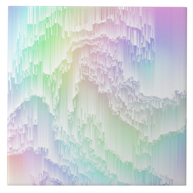 Azulejo Rainbow Rain Glitch (Frente)