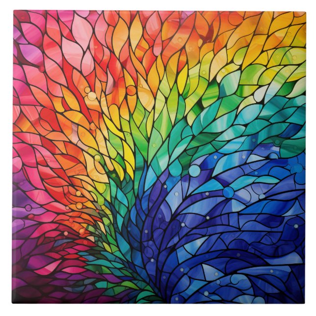 Azulejo Rainbow Stained Glass  (Frente)
