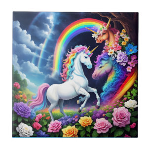 Azulejo Rainbow Unicorn One