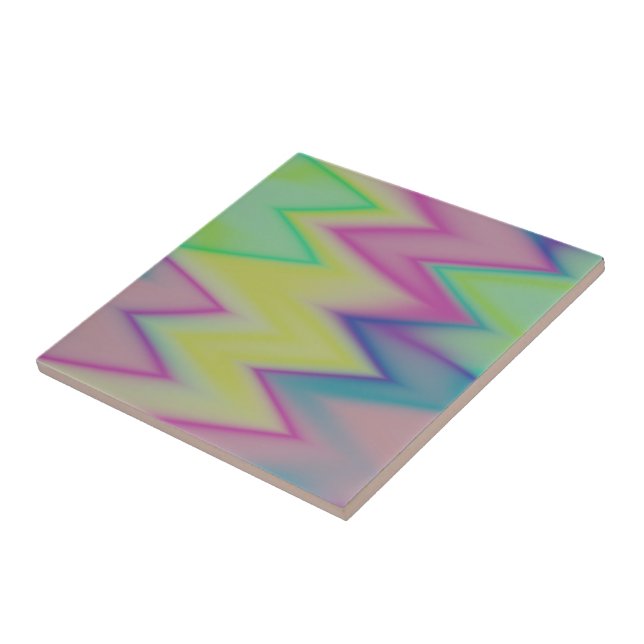 Azulejo Rainbow Zigzags (Lado)