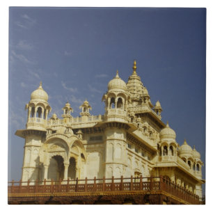 Azulejo Rajastán, India: Una mujer de pie y activa