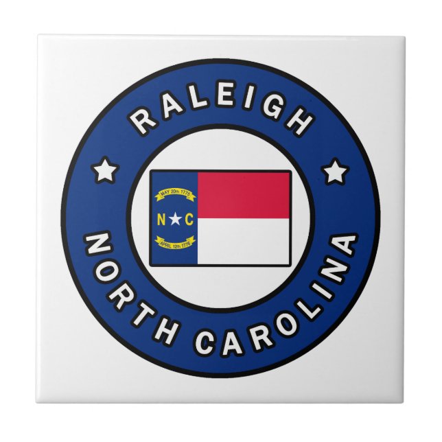 Azulejo Raleigh Carolina del Norte (Frente)