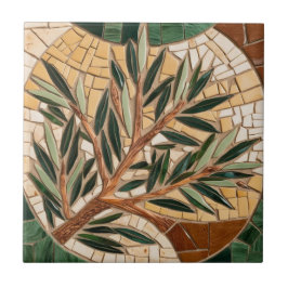 Azulejo Ramas de aceitunas PALESTINAS LIBRES mosaico cerám