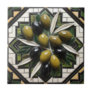 Azulejo Ramas de aceitunas PALESTINAS LIBRES mosaico cerám