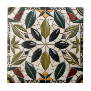 Azulejo Ramas de aceitunas PALESTINAS LIBRES mosaico cerám