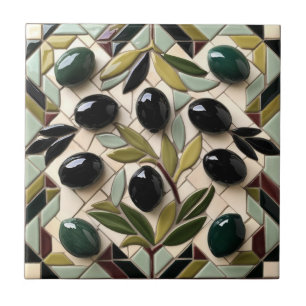 Azulejo Ramas de aceitunas PALESTINAS LIBRES mosaico cerám