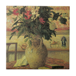 Azulejo Ramo de flores en la ventana por Maxine Maufra