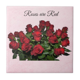 Azulejo Ramo de rosas rojas