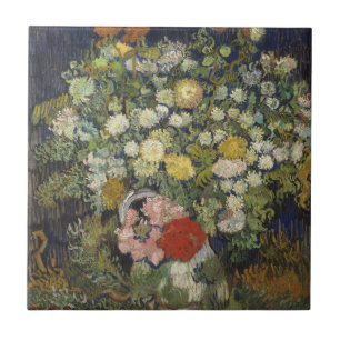 Azulejo Ramo de Vincent van Gogh el   de flores en un