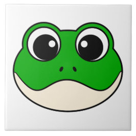 Azulejo Rana Cute Sonriente