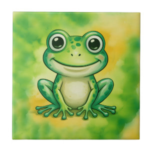 Azulejo Rana verde linda
