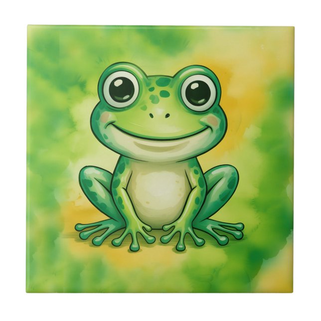 Azulejo Rana verde linda (Frente)