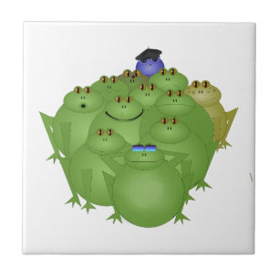 Azulejo Ranas Funky Tile Cerámico