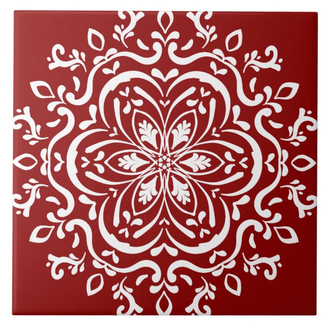 Azulejo Raspberry Mandala (Frente)