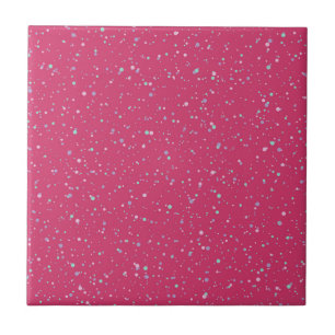 Azulejo Raspberry Paint Speckled Pastel Splatter Paint Pai