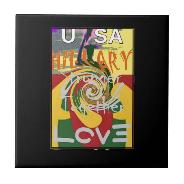 Azulejo Rasta Colores Rojo Golden Green Hillary Art Imprim (Frente)