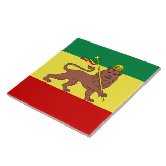 Azulejo Rasta Reggae León de Judea Trivet Tile