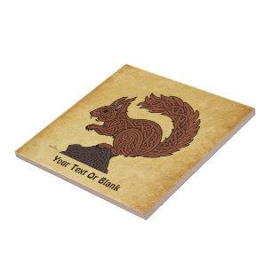 Azulejo Ratatöskr, ardilla nórdica/vikinga