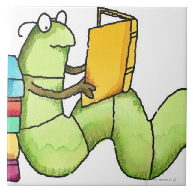 Azulejo Ratón de biblioteca (Frente)