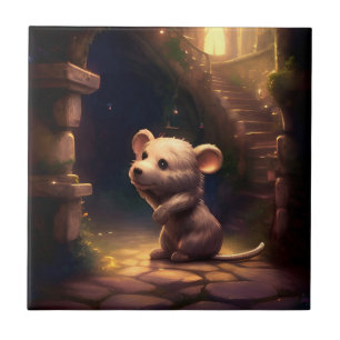 Azulejo Ratón pequeño adorable
