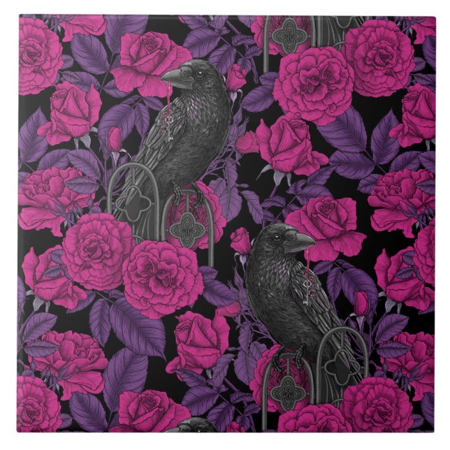 Azulejo Ravas y rosas rosas rosas (Frente)