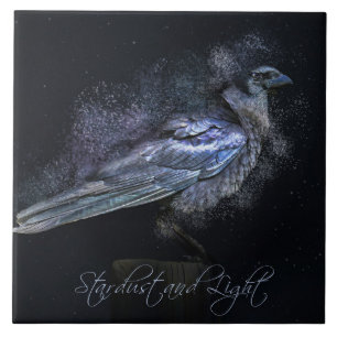 Azulejo Raven o Crow Stardust Magic Witchcraft