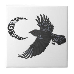 Azulejo Raven y Moon