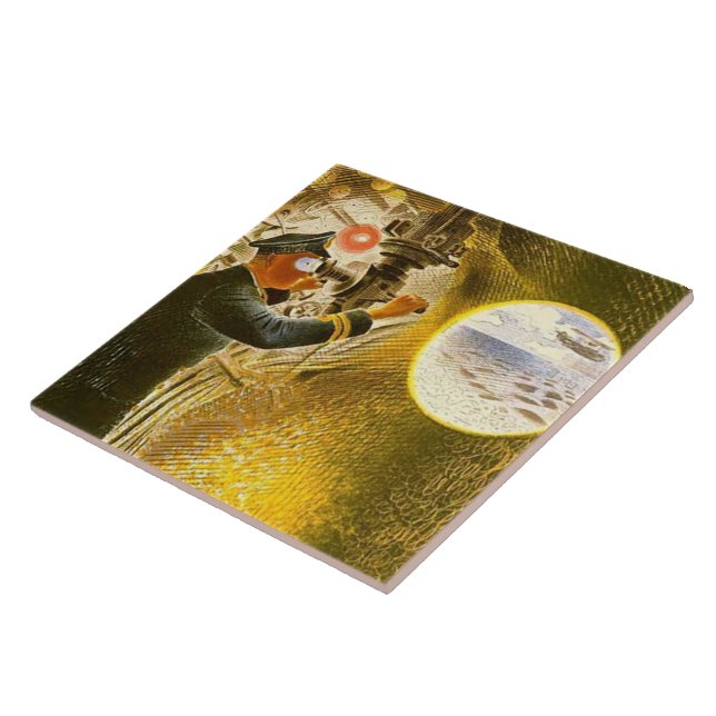 Azulejo Ravilious - Comandante de un submarino (Lado)