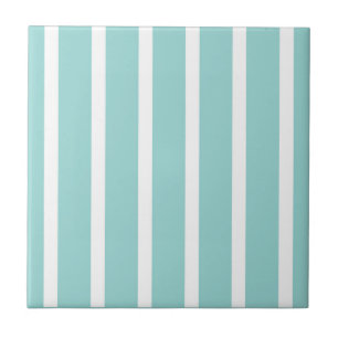Azulejo Rayas Azul Blanco Grueso Delgado