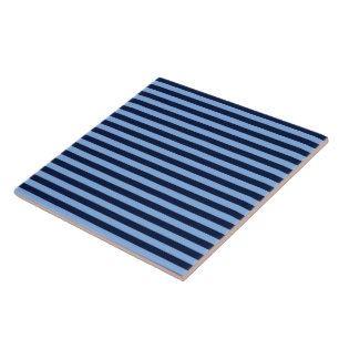 Azulejo Rayas azules marino y denim
