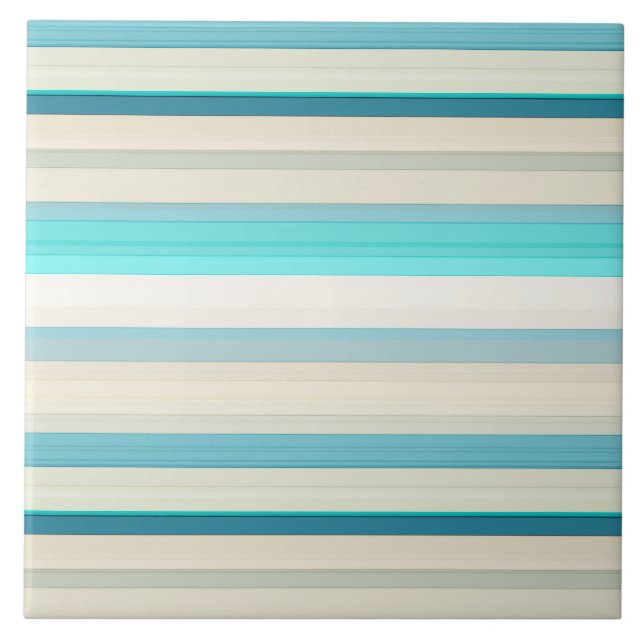 Azulejo Rayas blancas y aqua lindas (Frente)
