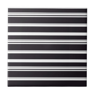 Azulejo Rayas blancas y negras lindas