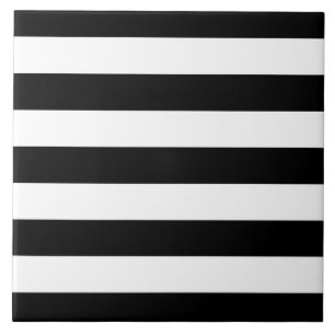 Azulejo Rayas blancos y negros del estilo moderno