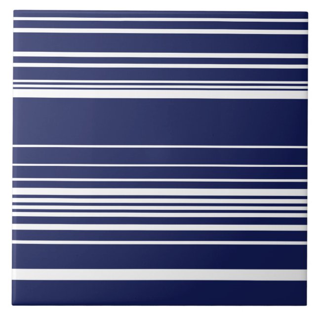 Azulejo Rayas complejas - Azul (Frente)
