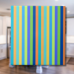 Azulejo Rayas de Arcoíris Azules y Naranjas Clásicas Vinta