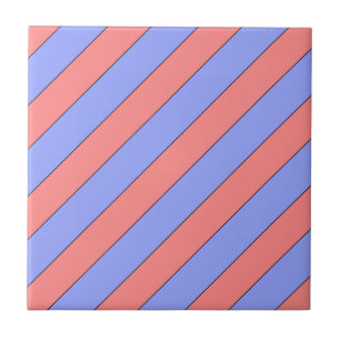 Azulejo rayas diagonales rosadas y violetas