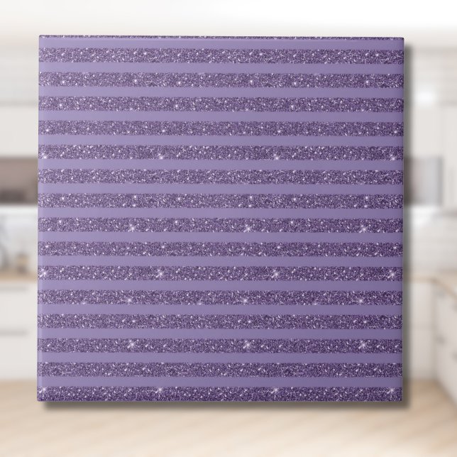 Azulejo Rayas horizontales de estilo brillo ciruela ahumad (Subido por el creador)
