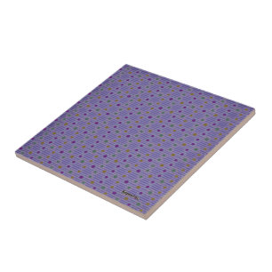 Azulejo Rayas moradas en Polkadots
