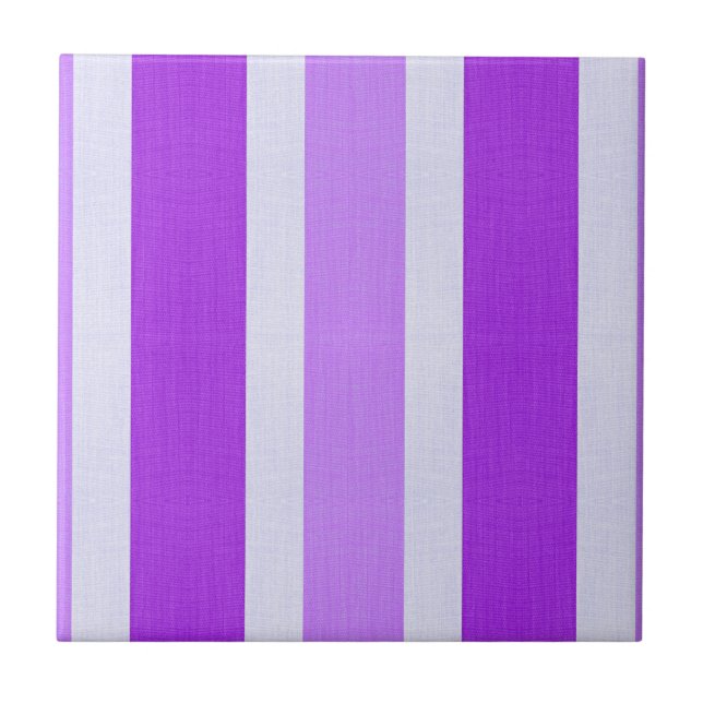 Azulejo Rayas moradas y blancas (Frente)