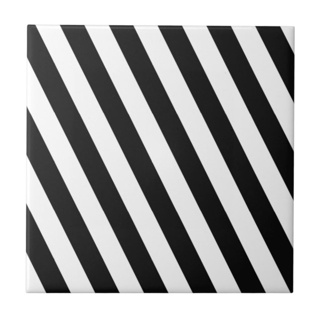 Azulejo Rayas Negra Y Blanca (Frente)