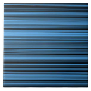 Azulejo Rayas Negras Azules