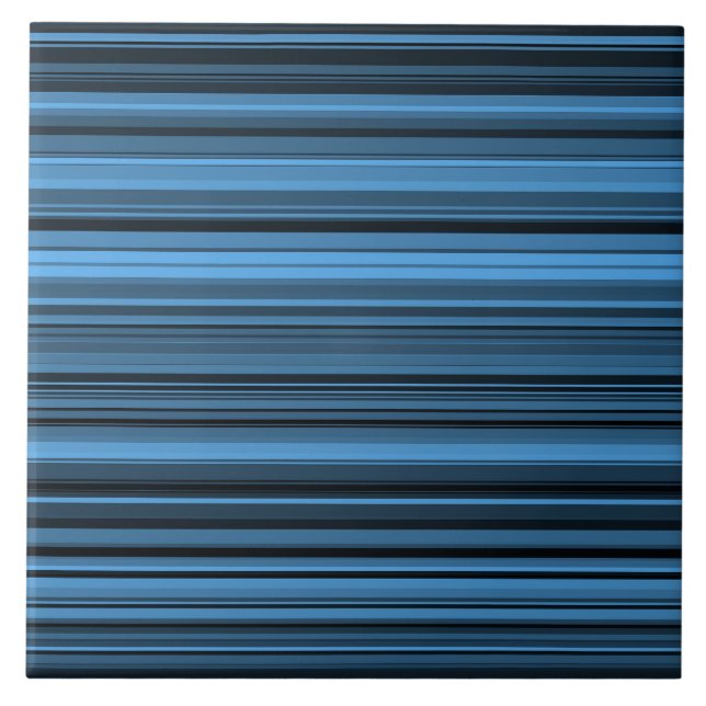 Azulejo Rayas Negras Azules (Frente)